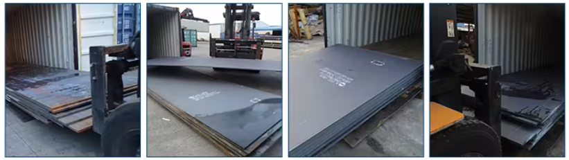 Wear resistant steel plate packing