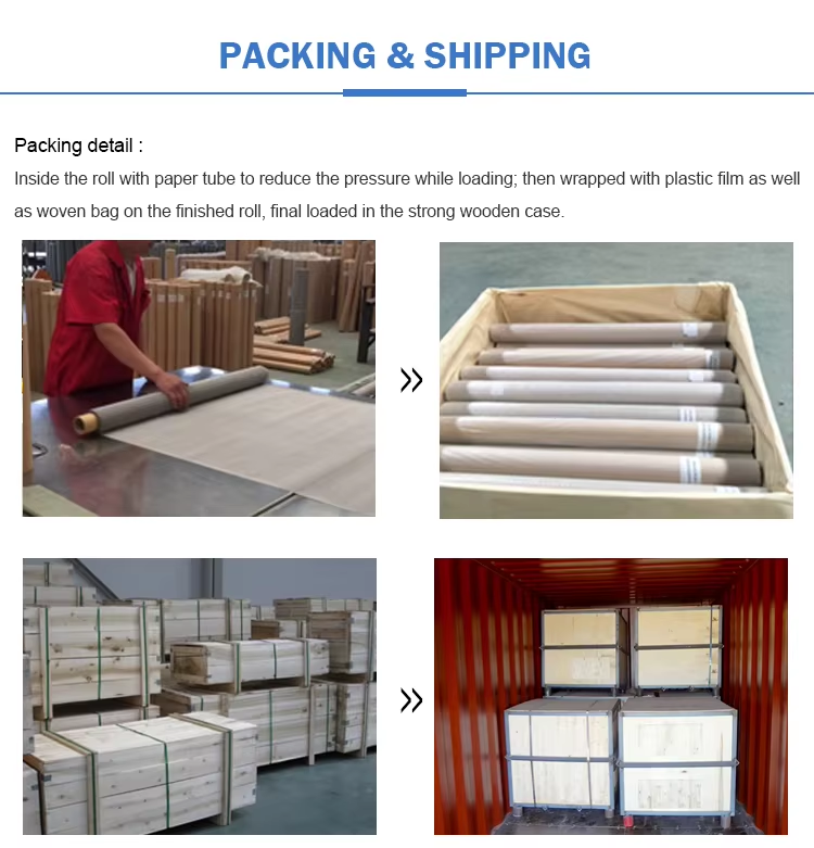 stainless steel wire mesh packing and shipping